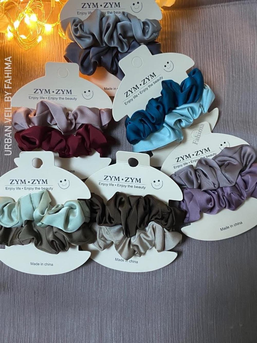 Satin Scrunchie Pack - Mixed Jewel Tones
